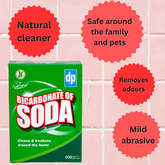 Dri Pak Bicarbonate Soda Cleaner Sink Bath Taps Surface Dirt Cleaning 500G