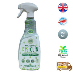 Disiclin White Vinegar Spray Concentrated Surface Cleaner Dirt Remover 750ml
