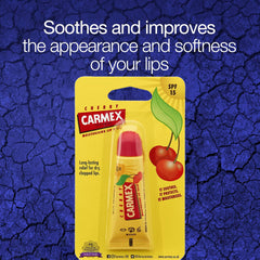 Carmex Moisturise Lip Blam Tube Dry Lips Hydrate Protection Spf15 Cherry 10G