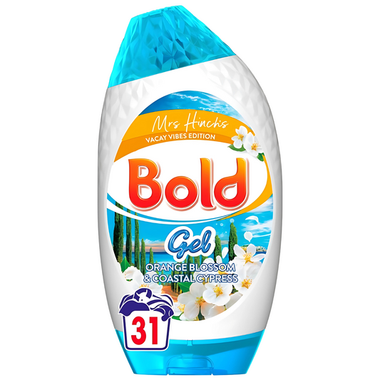 Bold Laundry Detergent Gel For Clothes Orange Blossom Coastal Cypress 31W 1023ml