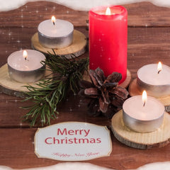 Tealight Candles Sea Salt & Citrus Fragrance For Holiday Gatherings Xmas