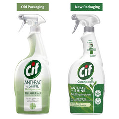 Cif Clean Boost Multipurpose Antibacterial Cleaning Spray 100% Natural 700ml