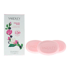 Yardley London English Rose 3 Piece Gift Set: 3 x Soap 100g