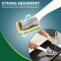 Elbow Grease Washing Up Dish Brush Sponge Liquid Soap Dispenser Grime Remover