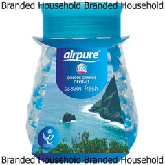 Airpure Led Colour Changing Crystals Home Air Freshener Ocean Fresh Fragrance