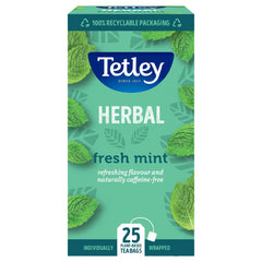 Tetley Tea Herbal Bags Pure Green Individually Wrapped Sachets