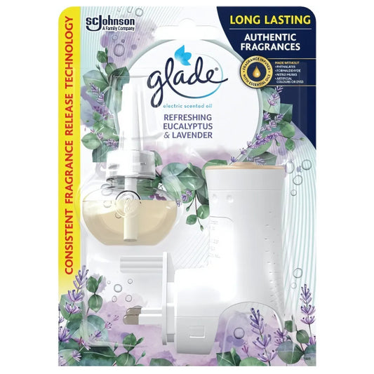 Glade Electric Plug Scented Oil Refill Refreshing Eucalyptus Lavender Fragrance