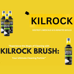 Kilrock Mould Remover Brush On Gel For Tiles Silicone Sealant, Plaster PVC 250ml