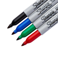 Sharpie Permanent Marker Pens Fine Point Tip Quick Dry Ink Most Surfaces