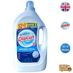 Disiclin Detergent Accion Total White Coloured Clothes 57 Washes 2.85L