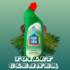 Clean N Fresh Toilet Cleaner Forest Fresh Pine Sparkling Finish 750ml Clingsbowl