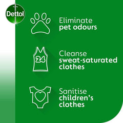Dettol Laundry Sanitiser Antibacterial Cleanser Clothes Fabric Fresh Cotton 3L