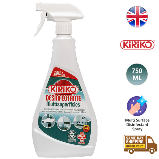Kiriko Multisurface Disinfectant Spray Surface Virus Bacteria Cleaner 750ml