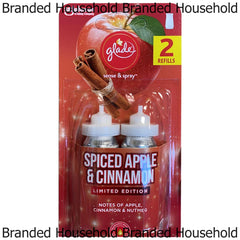 Glade Sense & Spray Air Freshener Twin Refill Office Spiced Apple Cinnamon 18ml