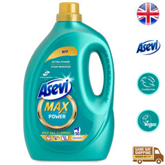 Asevi Max Power Bio Fabric Laundry Detergent Liquid Concentrate 50 Washes 2.5L