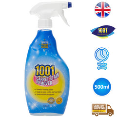 1001 Carpet Stain Remover Mud Dirt Cleaner Spray Coffee Wine Tea 500ml