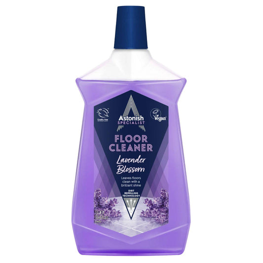 Astonish Leaves Floor Clean Lavender Blossom Liquid 1L Dirt Repelling Technology