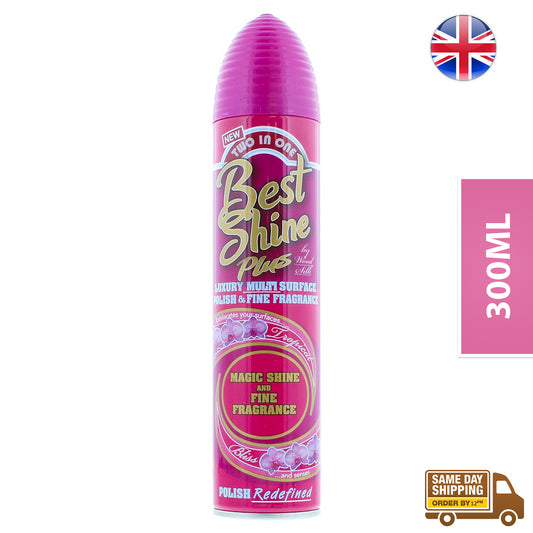 Aristowax 2In1 Best Shine Plus Polish Fragrance Pink Lid Tropical Bliss 300ml
