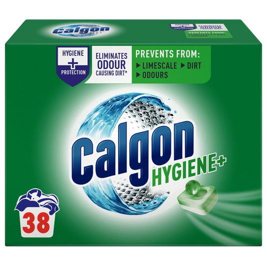 Calgon Hygiene Plus Laundry Machine Clothes Cleaner Prevent Limescale 38 Tabs