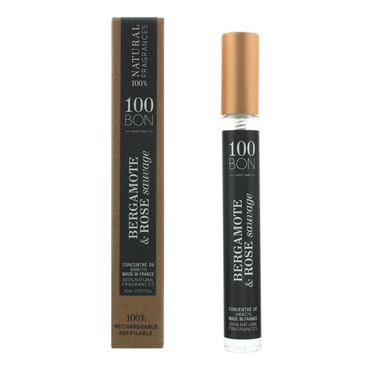 100 Bon Bergamote & Rose Sauvage Concentre Refillable Eau de Parfum 10ml Spray
