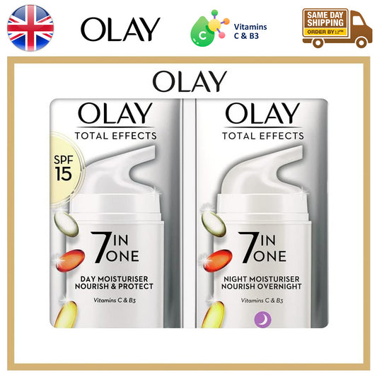 Olay Total Effect 7 In 1 Day Night Treatment Moisturiser Cream Spf15 37ml
