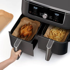 Air Fryer Disposable Non-Stick Baking Steamer Rectangle 50Pcs Paper Parchment