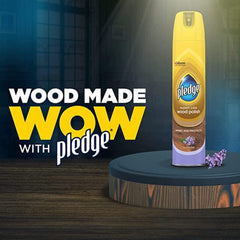 Pledge Lavender Wood Polish Spray Protect Furniture Shine Surface 250ml