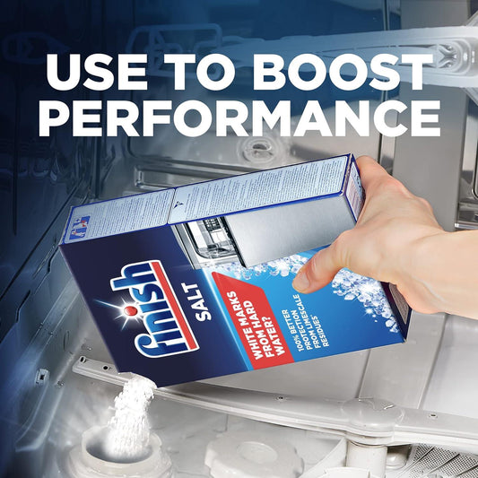 Finish Dishwasher Salt Reduce White Marks Protects Limescale Residues 2Kg