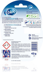 Bloo All In 1 Brilliant Toilet Gel Rim Block Cleaner Freshener Arctic Ocean 42G