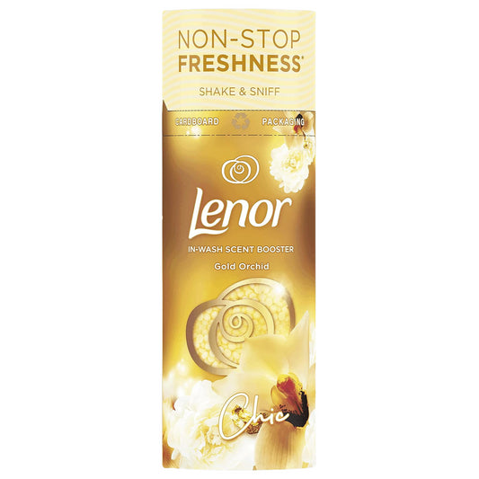 Lenor In Wash Scent Booster Beads Non-Stop Laundry Freshness Gold Orchid 155G
