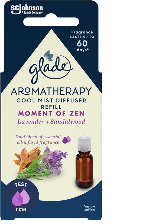 Glade Aromatherapy Cool Mist Plug In Oil Refill Lavender & Sandalwood 17.4ml