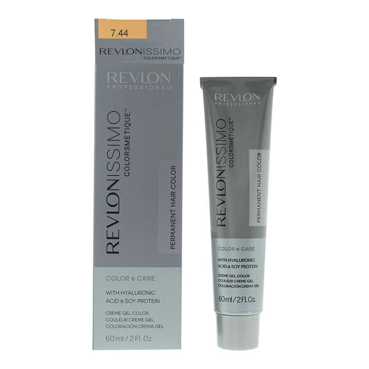 Revlon Revlonissimo Colorsmetiqu 7.44 Medium Intensive Copper Blonde Hair Colour