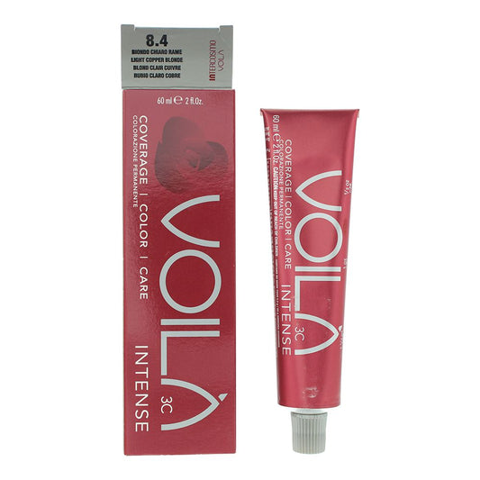 Intercosmo Voila� 3C Intense 8.4 Light Copper Blonde Hair Colour 60ml For Women