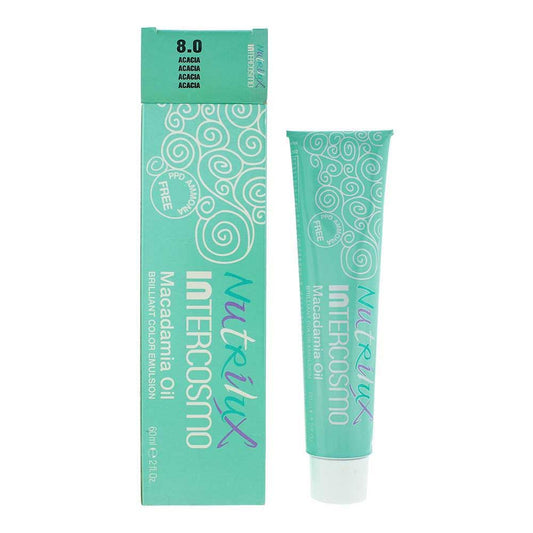 Intercosmo Nutrilux Macadamia Oil 8.0 ACACIA Hair Colour for Womens 60ml