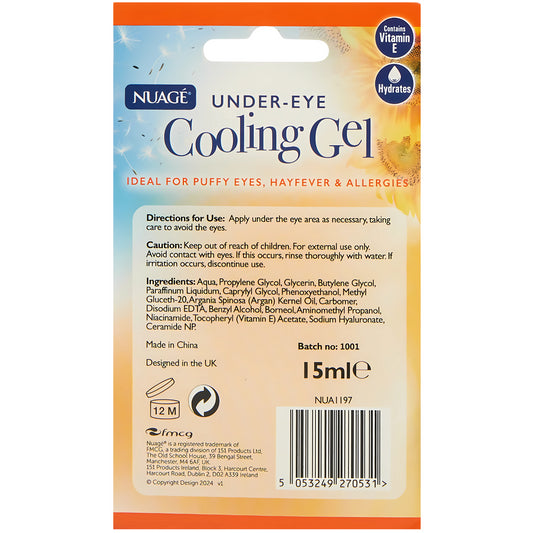 Nuage Under-Eye Cooling Gel For Hay Fever Puffy Eyes Allergies 15ml