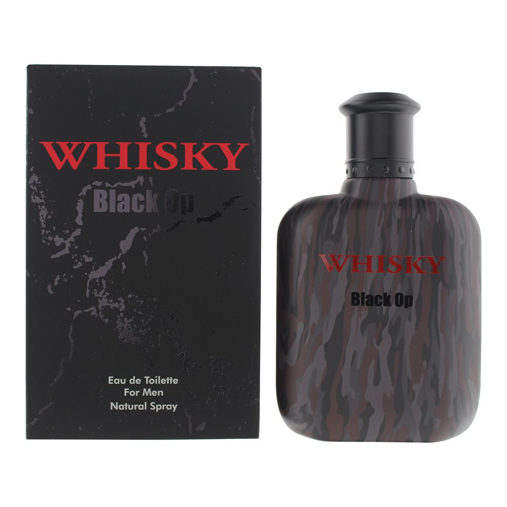 Evaflor Whisky Black Op Eau De Toilette 100ml Mens Fragrance Spray