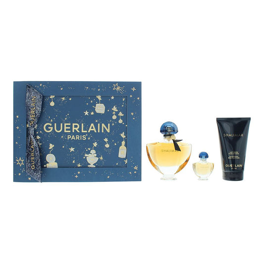 Guerlain Shalimar 3 Piece Gift Set: EDP 50ml - EDP 5ml - Body Lotion 50ml