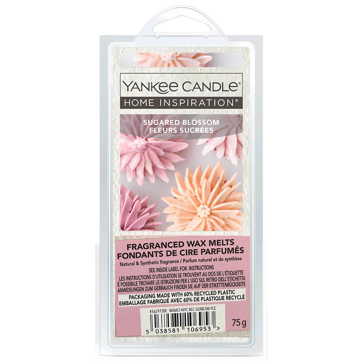 Yankee Candle Wax Melts Scented Home Room Fragrance Sugared Blossom 75G
