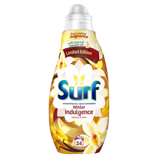 Surf Laundry Detergent Liquid Fabric Clothes Winter Indulgence 24 Washes 648ml