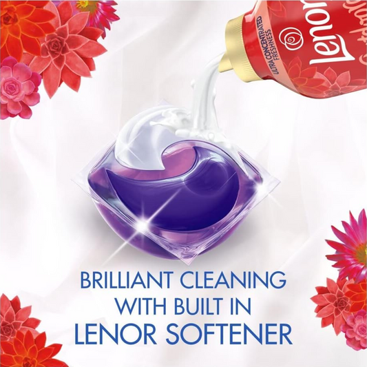 Lenor In Wash Scent Booster & Bold All In 1 Pods Laundry Detergent Bundle Set
