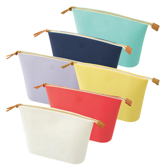 Bloomin Bag Large Wide Open Pouch Cosmetic Smallgift Coinpurse Lemon Yellow