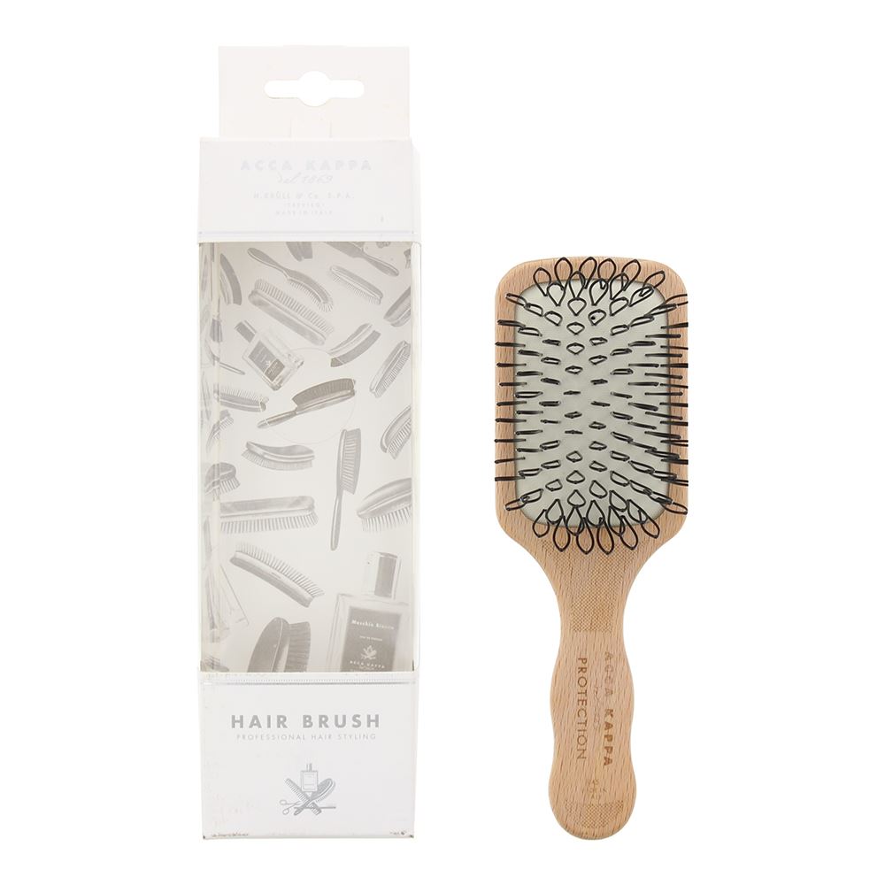 Acca Kappa Beech Wood Mini Paddle Hair Brush For Unisex
