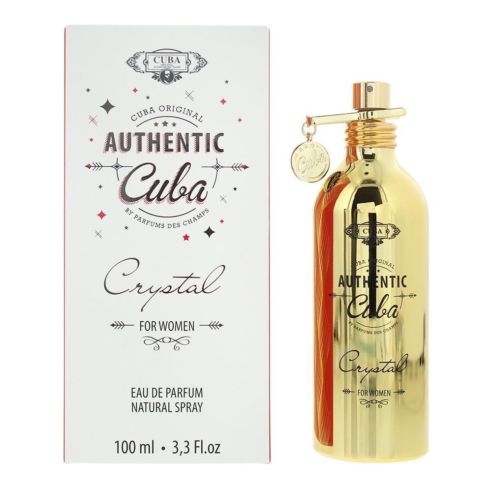 Cuba Authentic Crystal For Women Eau de Parfum 100ml Womens Fragrance Spray