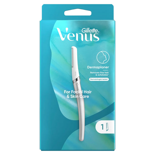 Gillette Venus Dermaplaning Blades Facial Hair & Skin Razor Instant Visible Glow