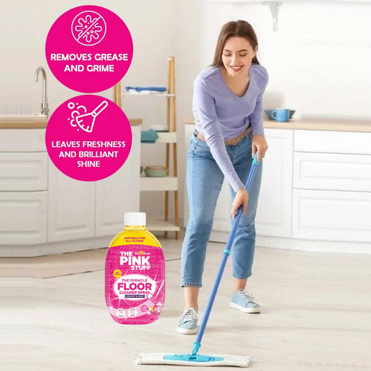 The Pink Stuff Miracle Floor Cleaner Spray Squirt Mop Quick Dry 750ml
