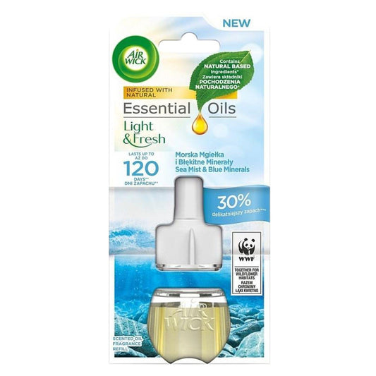 Airwick Light & Fresh Infused Essential Oils Natural Sea Mist Fragrance Refill