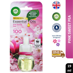 Air Wick Plug In Refills Scented Oil Air Freshener Pink Sweet Pea 19ml