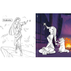 Disney Princess 3 In 1 Colouring Book Favourite Characters For Kids Boys Girls