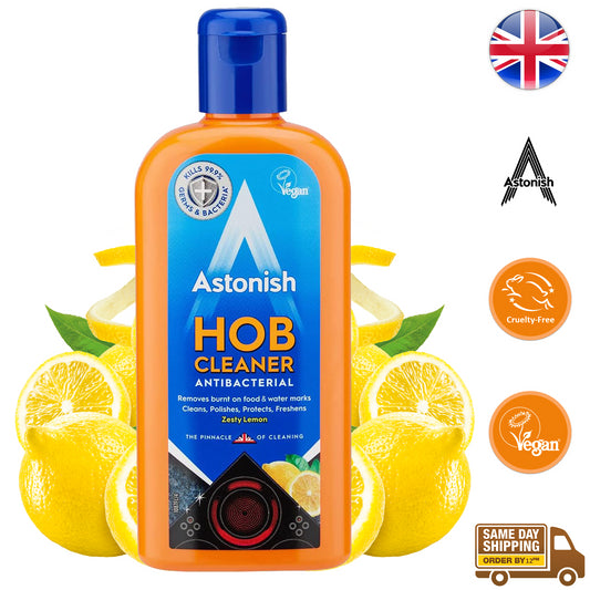 Astonish Hob Cream Cleaner Halogen Ceramic Glass Induction Stain Remover 235ml