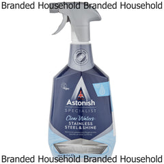 Astonish Stainless Steel Shine Spray Removes Fingerprints Grease 750ml Surfaces